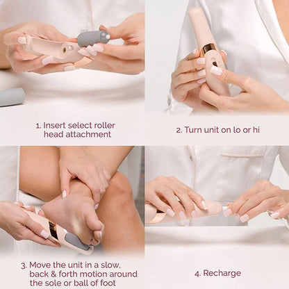 Electric Pedicure Foot File – Rechargeable Callus Remover for Smooth Feet