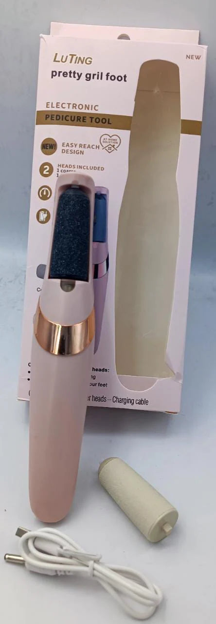 Electric Pedicure Foot File – Rechargeable Callus Remover for Smooth Feet